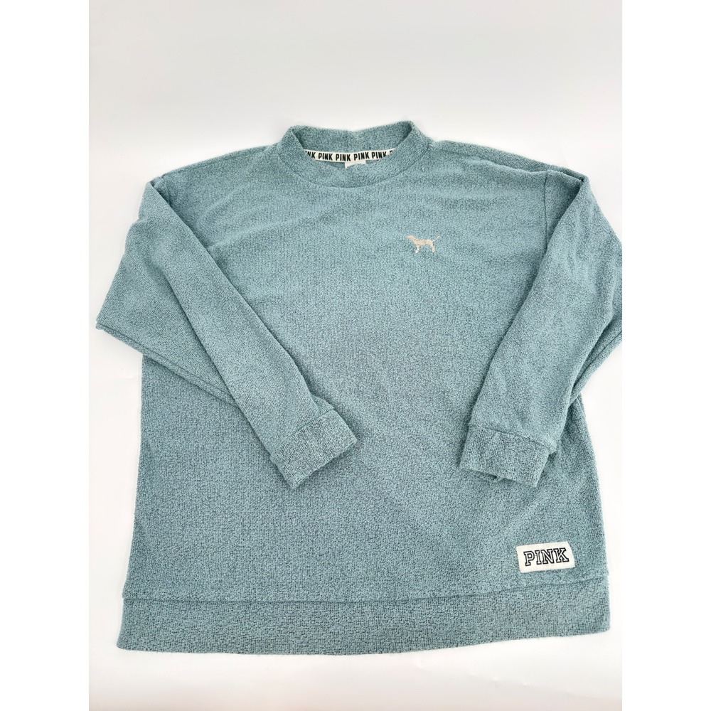 PINK Victoria's Secret Sweatshirt Pullover Streetwear Modern Women Medium Blue